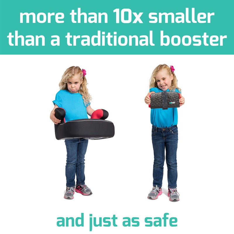 mifold New Mifold Comfort Grab-and-go Car Backless Booster Seat-Compact and Portable for Every Day, Carpooling, Travel, Charcoal Grey - Image 3